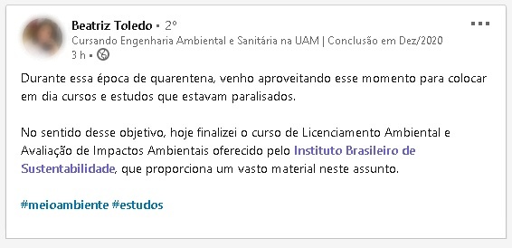 Depoimento Curso Online INBS