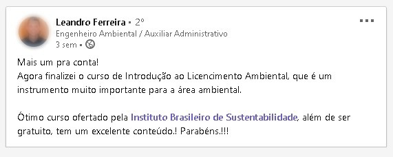Depoimento Curso Online INBS