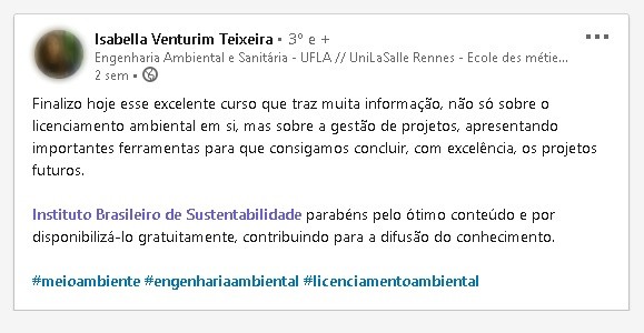 Depoimento Curso Online INBS