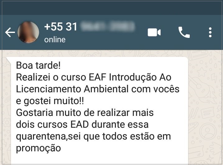 Depoimento Curso Online INBS