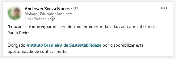 Depoimento Curso Online INBS