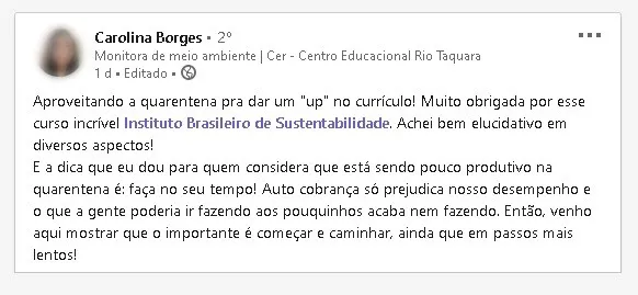 Depoimento Curso Online INBS