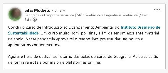 Depoimento Curso Online INBS